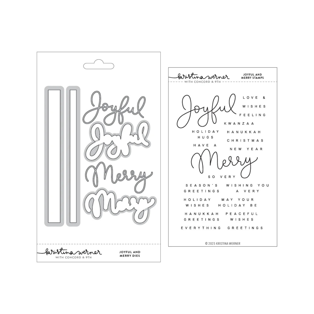 Concord & 9th (Kristina Werner) - Joyful and Merry Stamp & Die Bundle