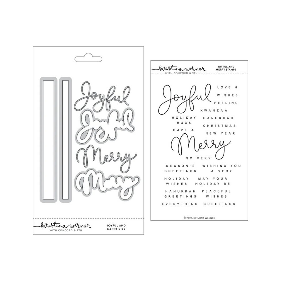 Concord & 9th (Kristina Werner) - Joyful and Merry Stamp & Die Bundle
