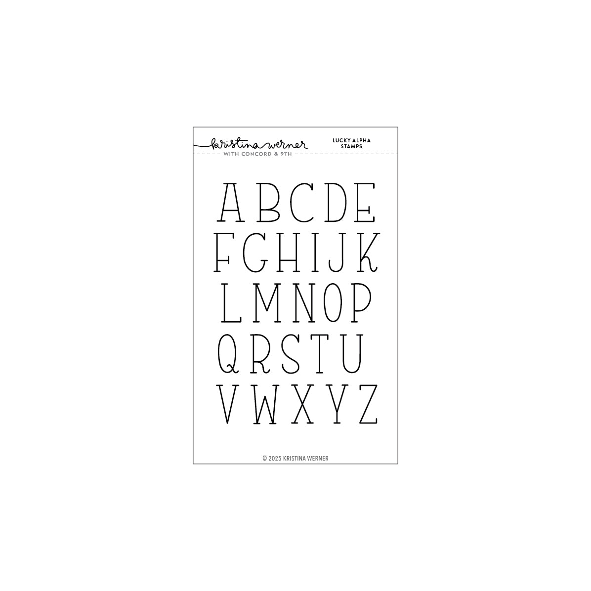 Concord & 9th (Kristina Werner) - Lucky Alpha Stamp Set