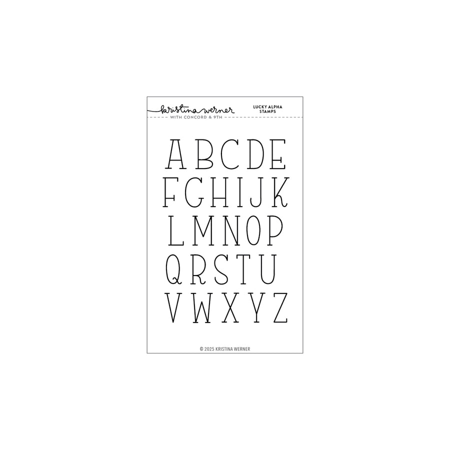 Concord & 9th (Kristina Werner) - Lucky Alpha Stamp Set