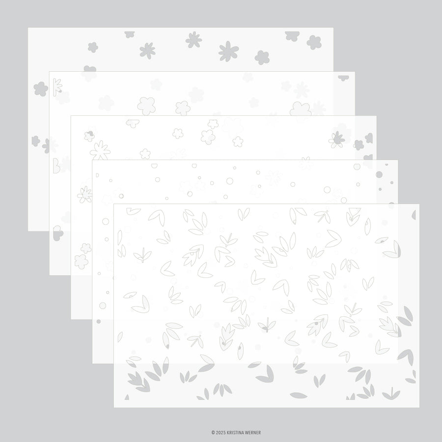 Concord & 9th (Kristina Werner) - Bitsy Blooms Stencil Pack