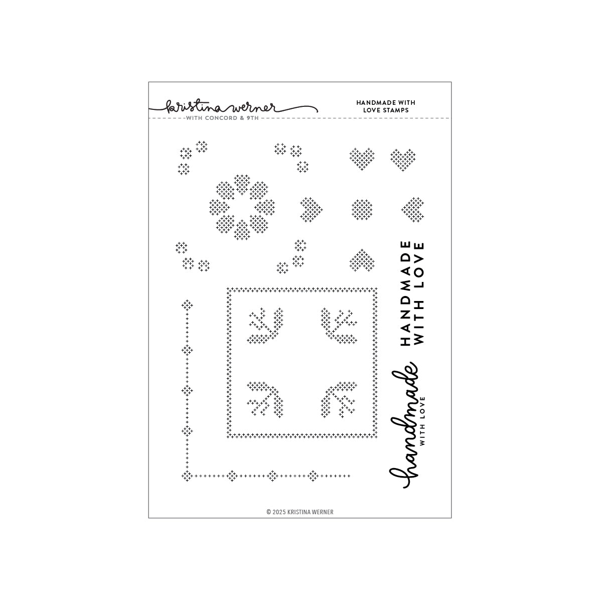 Concord & 9th (Kristina Werner) - Handmade With Love Stamp Set