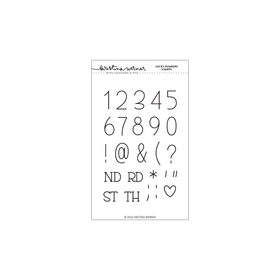 Concord & 9th (Kristina Werner) - Lucky Numbers Stamp Set