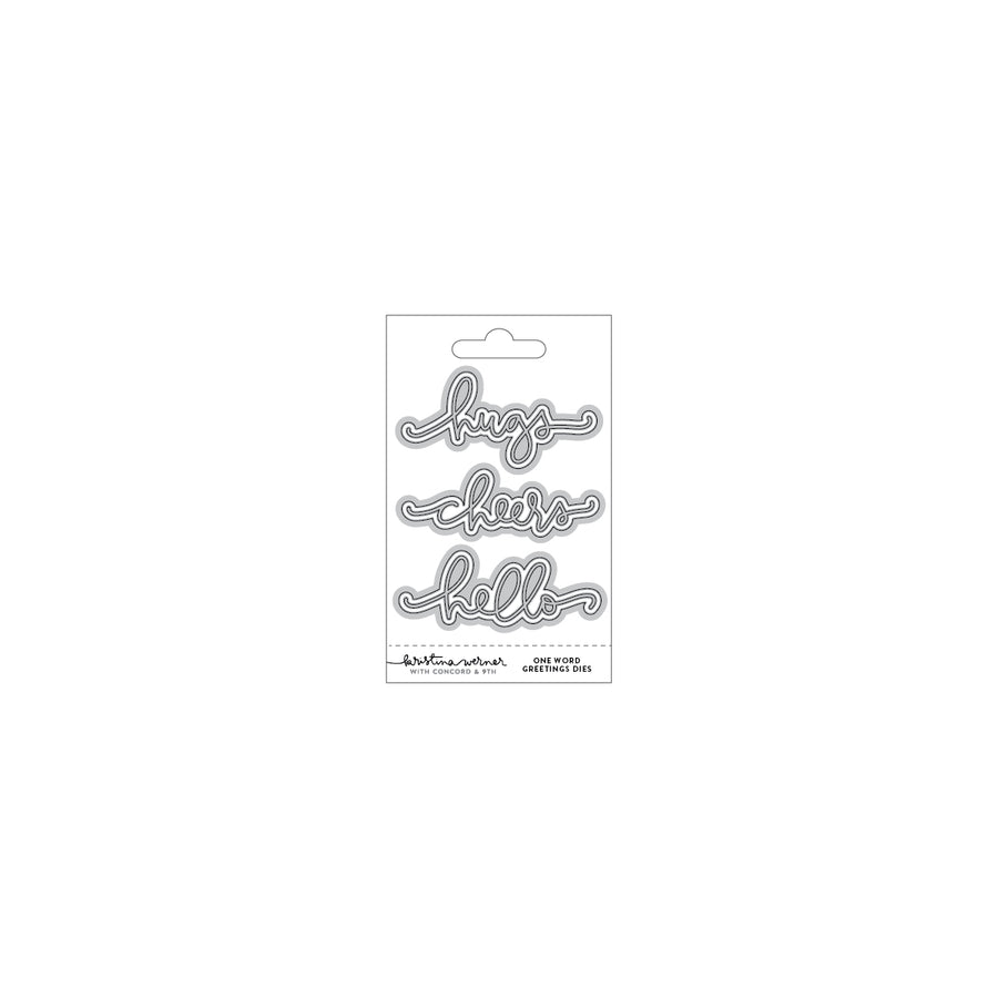 Concord & 9th (Kristina Werner) - One Word Greetings Dies