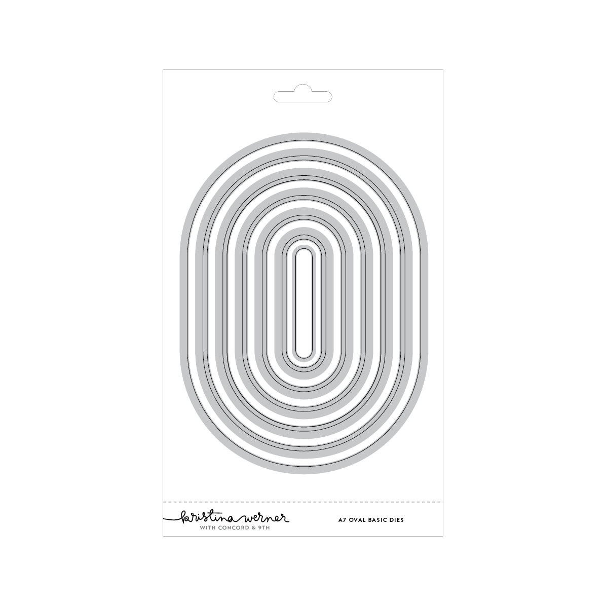 Concord & 9th (Kristina Werner) - A7 Oval Basics Dies