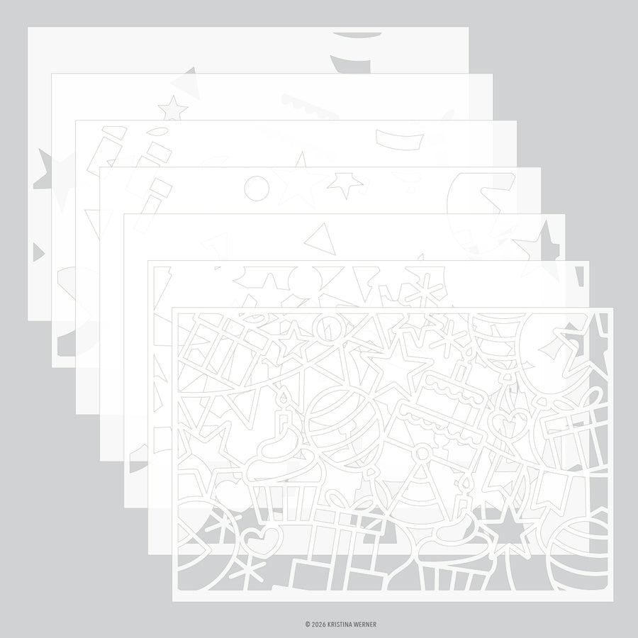 Concord & 9th (Kristina Werner) - Big Day Birthday Stencil Pack