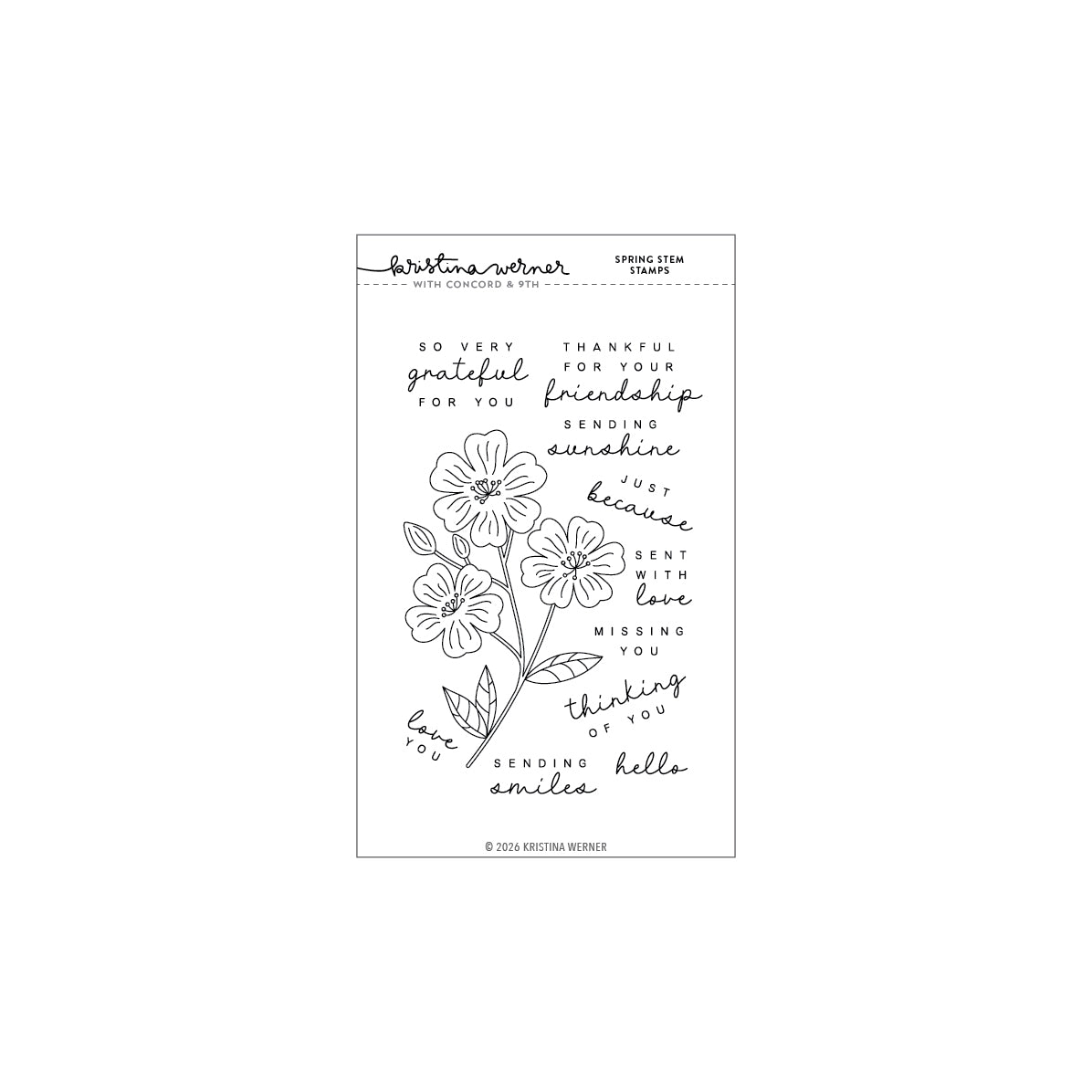 Concord & 9th (Kristina Werner) - Spring Stem Stamps