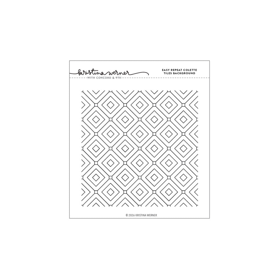 Concord & 9th (Kristina Werner) - Easy Repeat Colette Tile Background Stamp