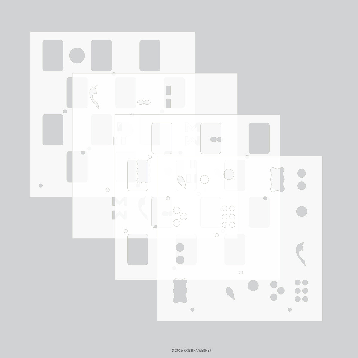 Concord & 9th (Kristina Werner) - Easy Repeat Tiles Stencil Pack