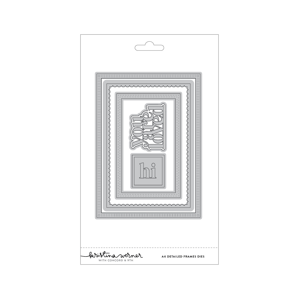 Concord & 9th (Kristina Werner) - A6 Detailed Frames Dies