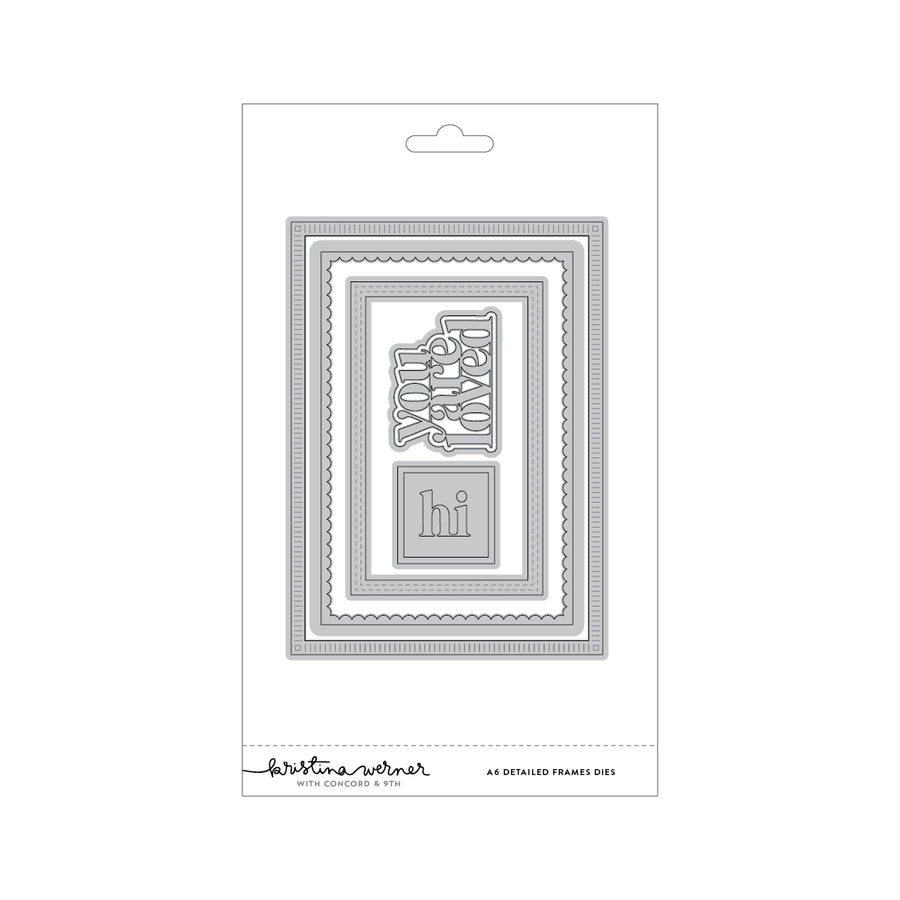 Concord & 9th (Kristina Werner) - A6 Detailed Frames Dies