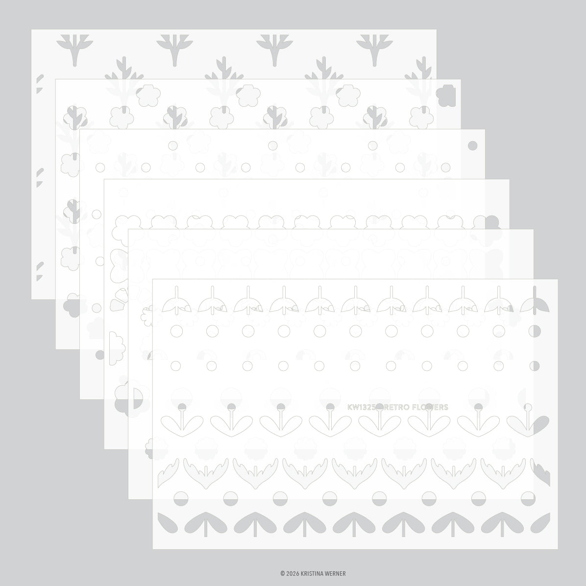 Concord & 9th (Kristina Werner) - Petal Pop Stencil Pack