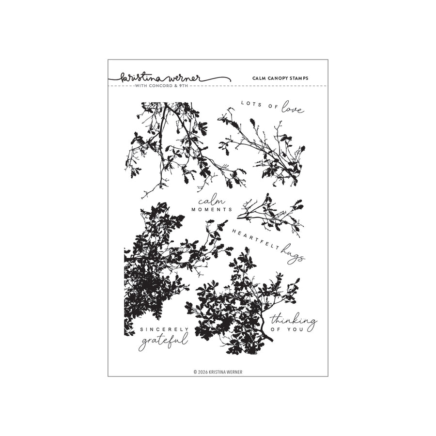 Concord & 9th (Kristina Werner) - Calm Canopy Stamp Set