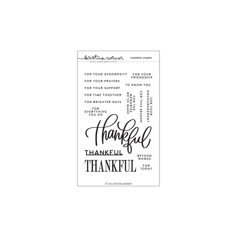 Concord & 9th (Kristina Werner) - Thankful Stamp Set