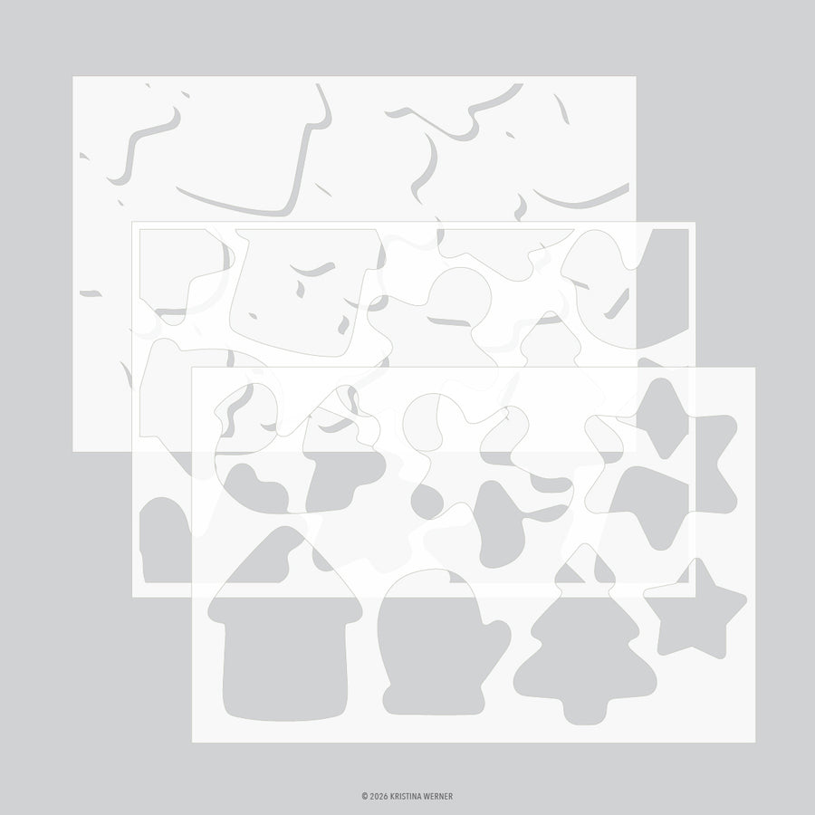 (PRE-ORDER) Concord & 9th (Kristina Werner) - Gingerbread Cookies Stencil Pack