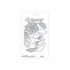 A packaged set of floral and leaf-shaped metal embossing dies on a white card, with the brand name Concord & 9th (Kristina Werner) Poinsettia Inlay Dies