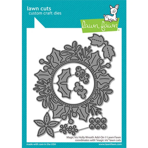 Lawn Fawn - Magic Iris Holly Wreath Add-On Dies