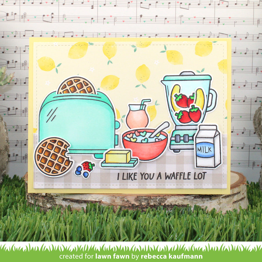 Lawn Fawn - A Waffle Lot Stamps