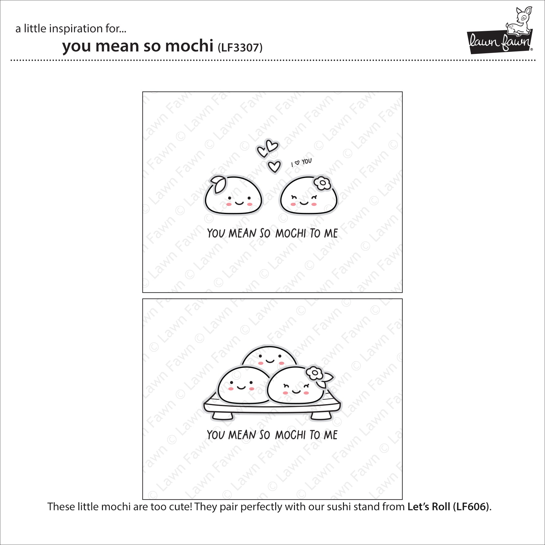 Lawn Fawn - You Mean So Mochi Stamps
