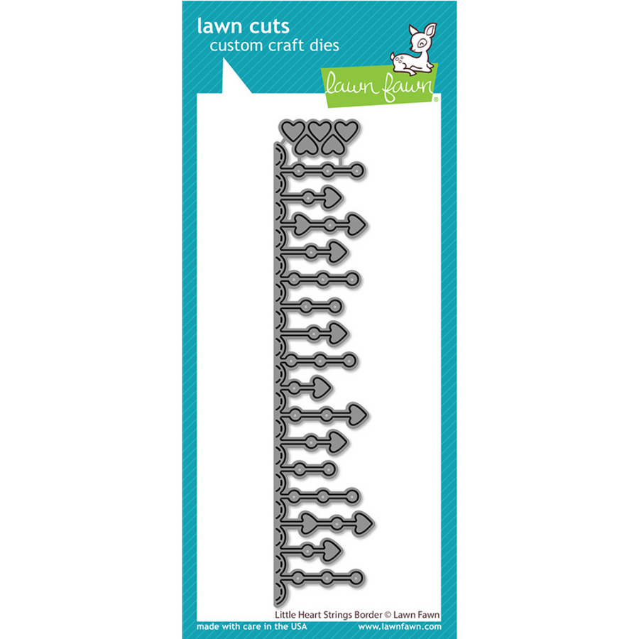 Lawn Fawn - Little Heart Strings Border Dies