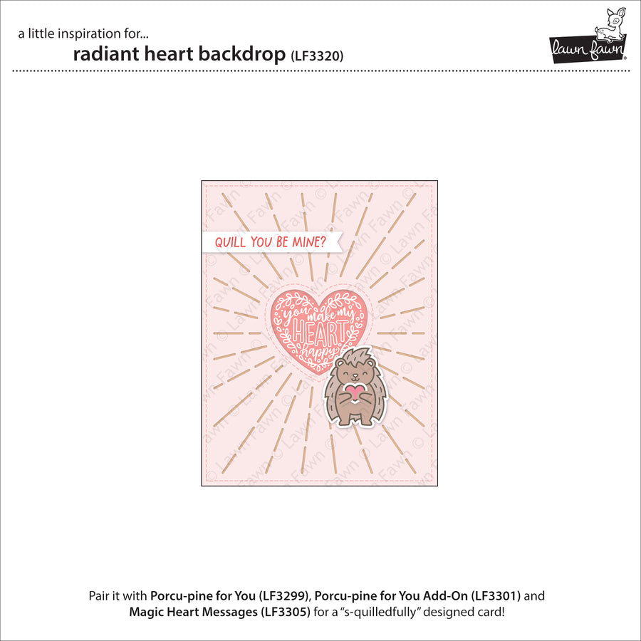 Lawn Fawn - Radiant Heart Backdrop