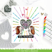 Lawn Fawn - Radiant Heart Backdrop