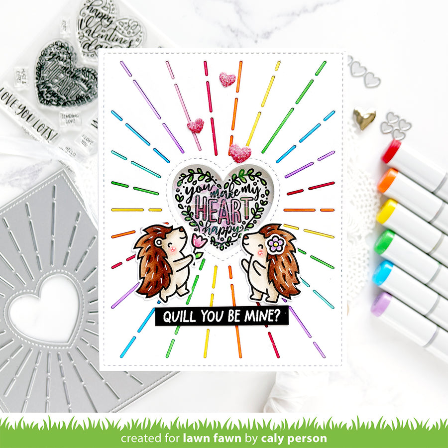 Lawn Fawn - Radiant Heart Backdrop