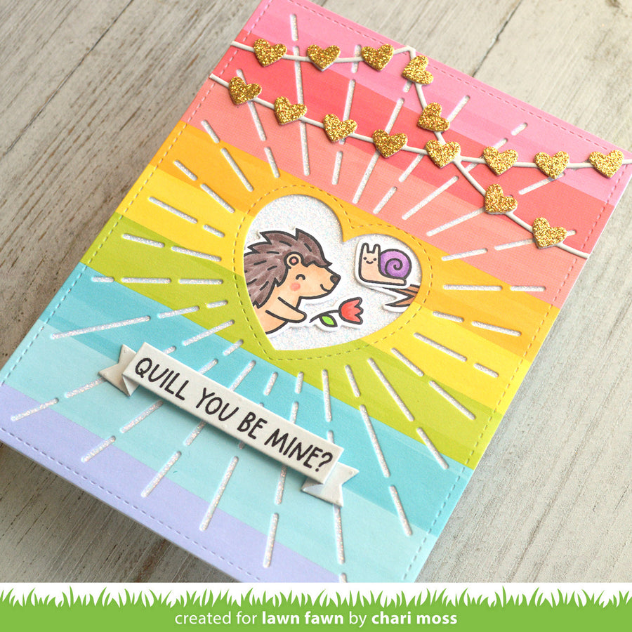 Lawn Fawn - Radiant Heart Backdrop