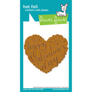 Lawn Fawn - Foiled Sentiments Happy Valentine's Day Hot Foil Plate