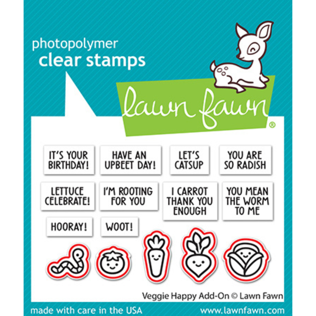 Lawn Fawn - Veggie Happy Add-On lDies