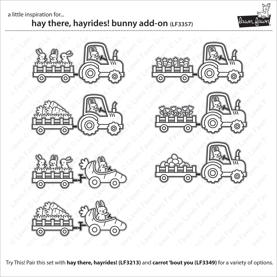 Lawn Fawn - Hay There, Hayrides! Bunny Add-On
