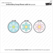 Lawn Fawn - Embroidery Hoop Flower Add-On