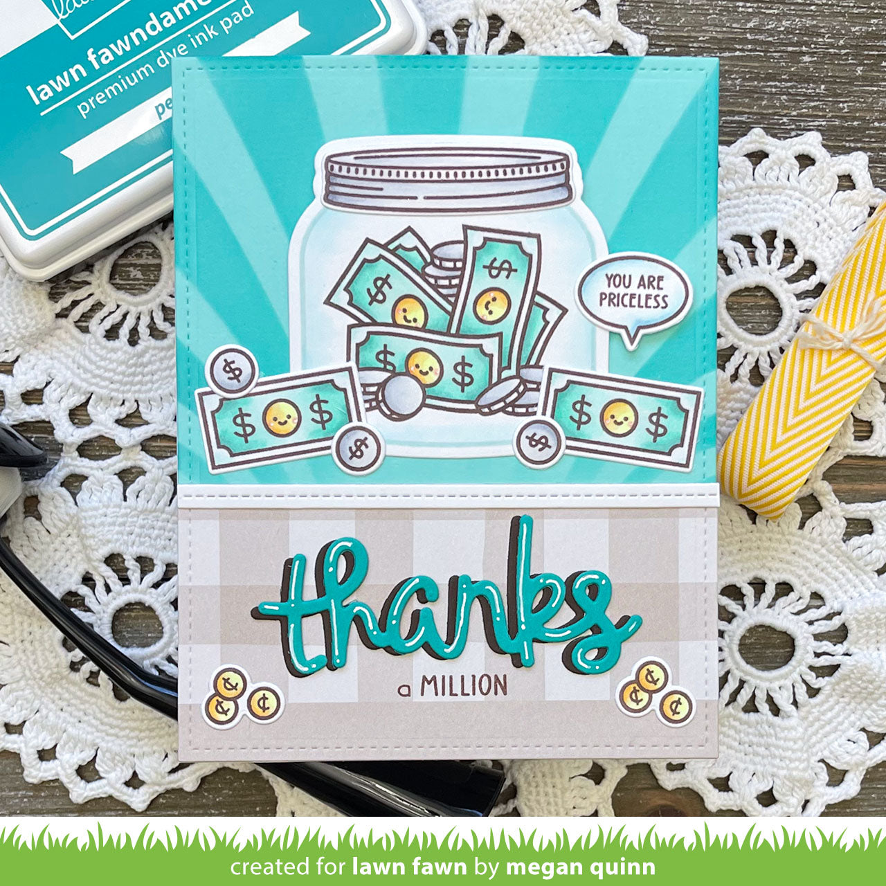 Lawn Fawn - How You Bean? Money Add-on Stamps