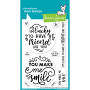 Lawn Fawn - Give it a Whirl Messages: Friends Stamps