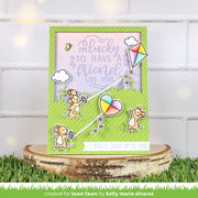 Lawn Fawn - Give it a Whirl Messages: Friends Stamps