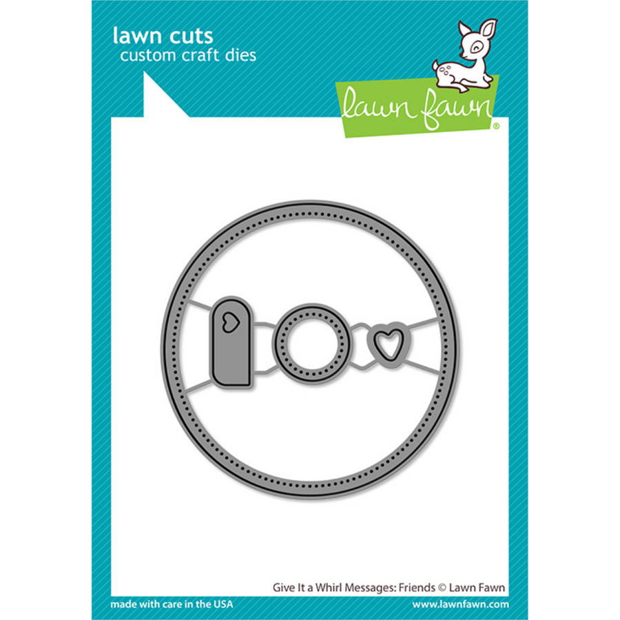 Lawn Fawn - Give it a Whirl Messages: Friends Dies