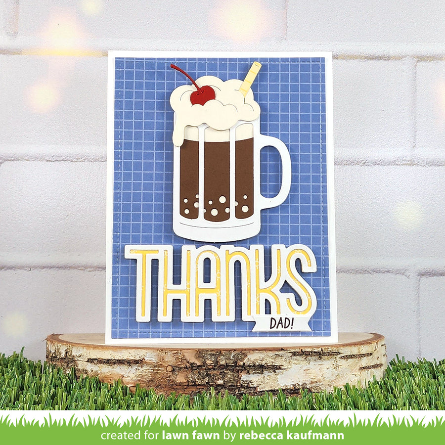 Lawn Fawn - Build-a-drink Root Beer add-on Dies