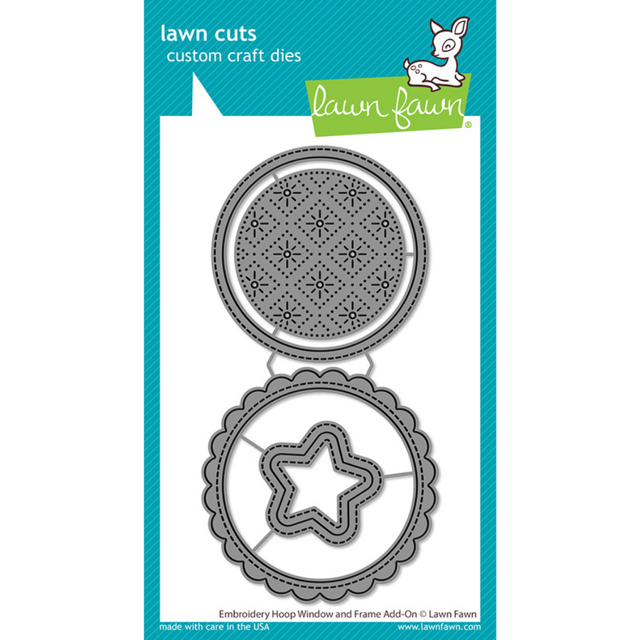 Lawn Fawn - Embroidery Hoop Window and Frame Add-on Dies