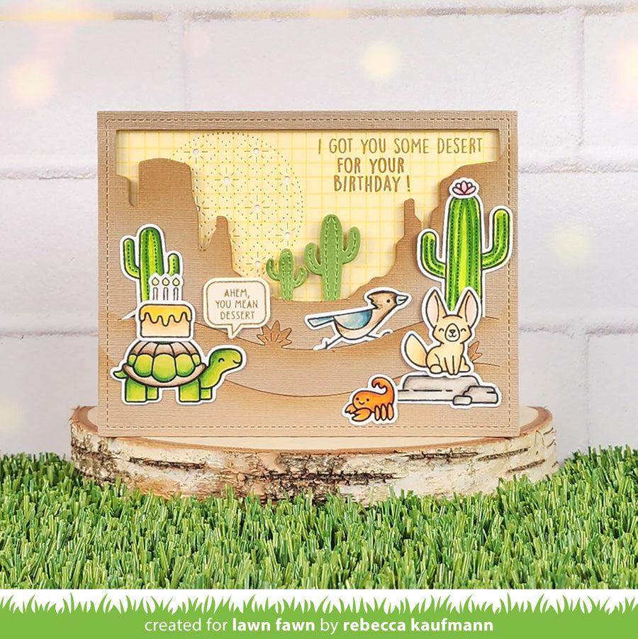 Lawn Fawn - Desert Canyon Backdrop Die