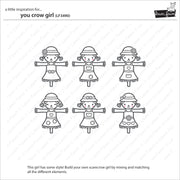 Lawn Fawn - You Crow Girl Stamps