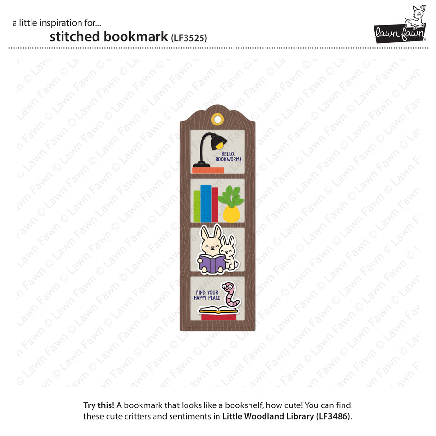 Lawn Fawn - Stitched Bookmark Dies