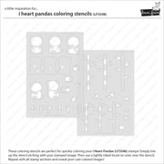 Lawn Fawn - I Heart Pandas Coloring Stencils