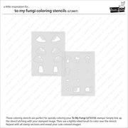 Lawn Fawn - To My Fungi Coloring Stencils
