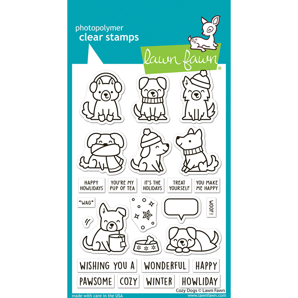 Lawn Fawn Cozy Dogs Stamps