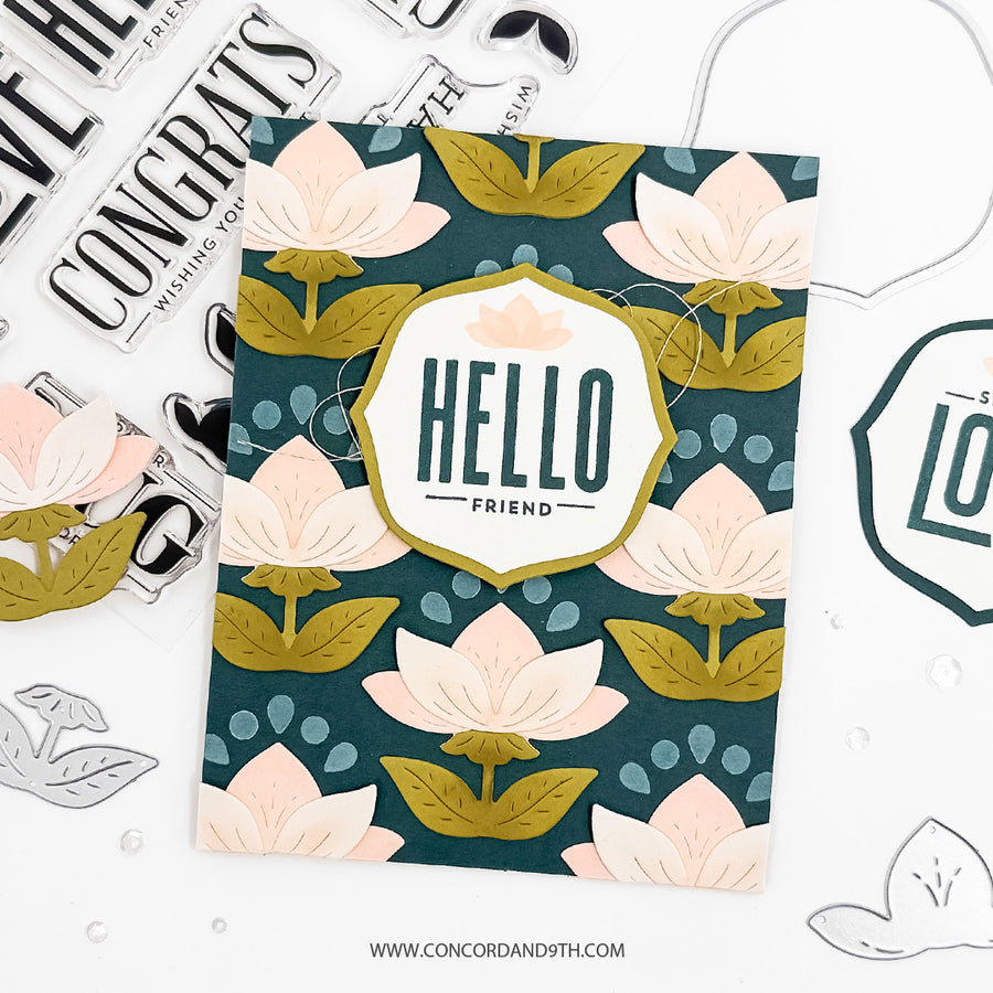 (PRE-ORDER) Concord & 9th - Layered Lotus Stencil Pack