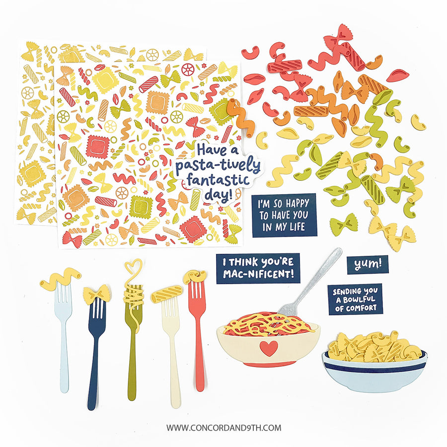 Concord & 9th - Lotsa Pasta Turnabout™ Stamp Set