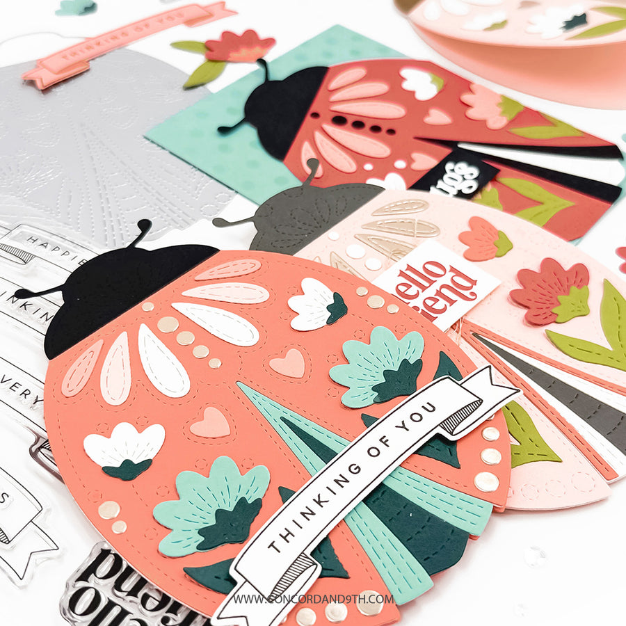 (PRE-ORDER) Concord & 9th - Lovely Ladybug Stamp Set