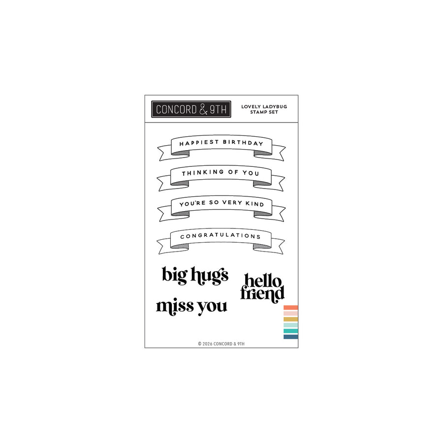 Concord & 9th - Lovely Ladybug Stamp Set