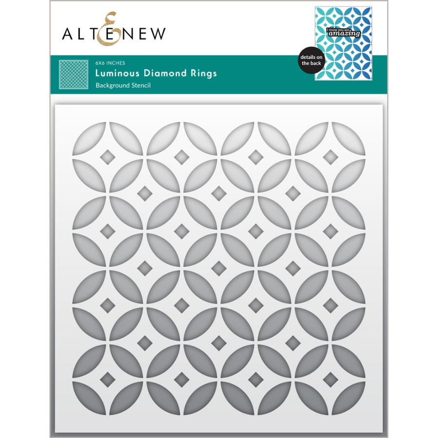 Altenew - Luminous Diamond Rings Stencil