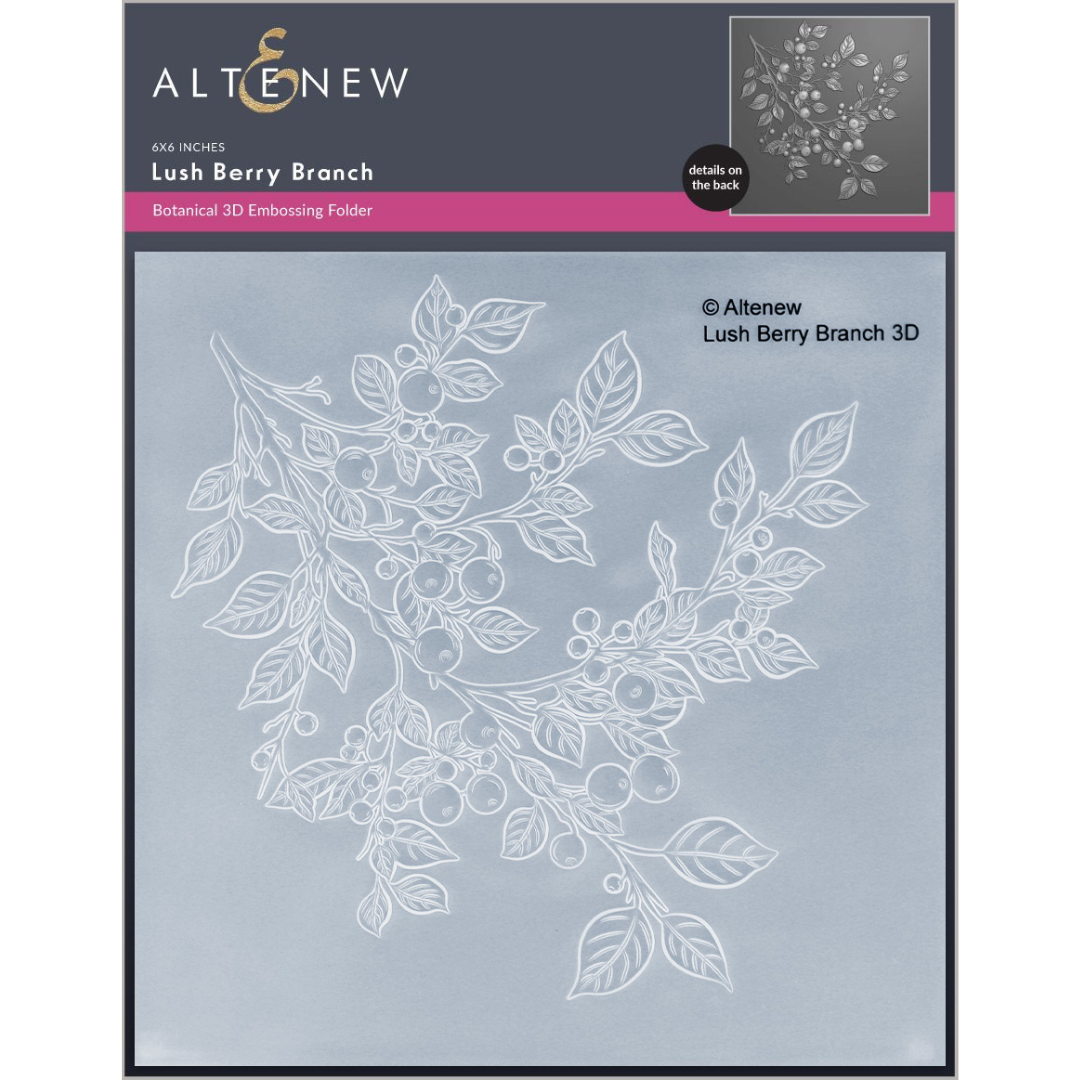 Altenew - Lush Berry Branch 3D Embossing Folder